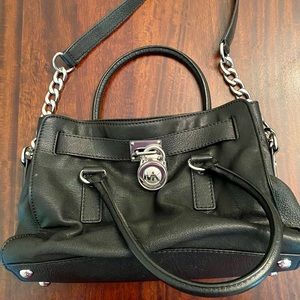 Michael Kors black leather purse
